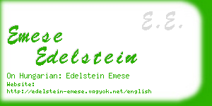 emese edelstein business card